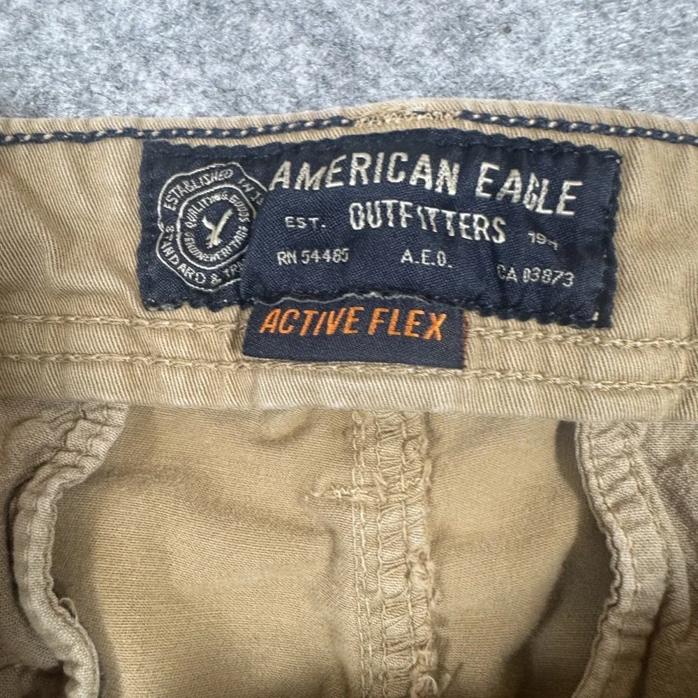 American Eagle Active Flex Super Skinny Pants 29x32 Tan Khaki Stretch Cotton